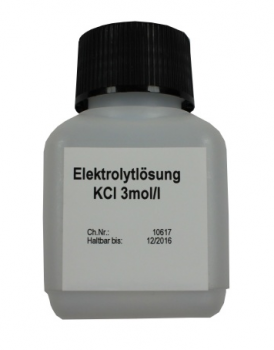 Sensor Elektrolytlösung 3M KCI 75ml Flasche